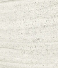 Pear Culture Spaghetti Strap Square Neck Wrap Tail Glitter Dress
