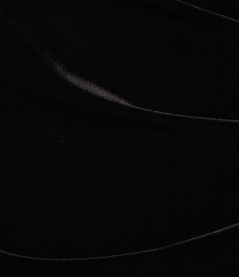 Pear Culture Strapless Ruched Velvet Long Dress