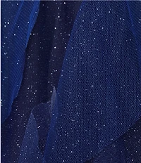 Pear Culture Strapless Sleeveless Corset Bodice Ombre Glitter Dress