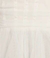 Pear Culture Sweetheart Corset Mesh Corkscrew Short Dress