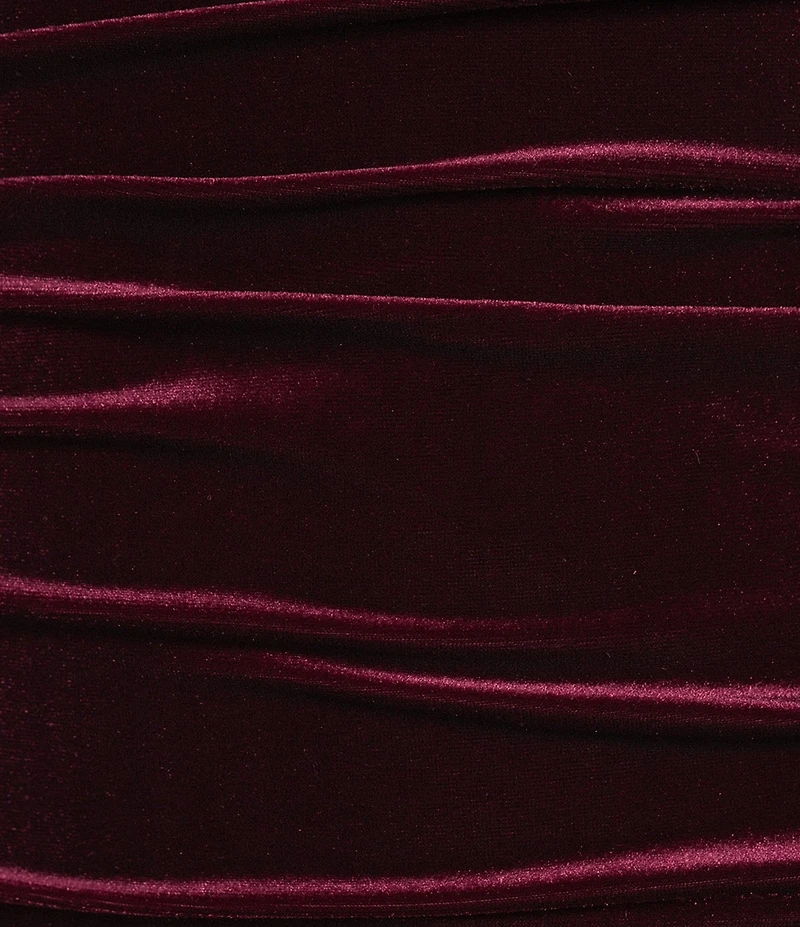 Pear Culture Velvet Ruched Ballgown