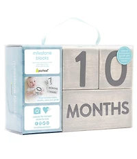 Pearhead Milestone Wooden Age Blocks