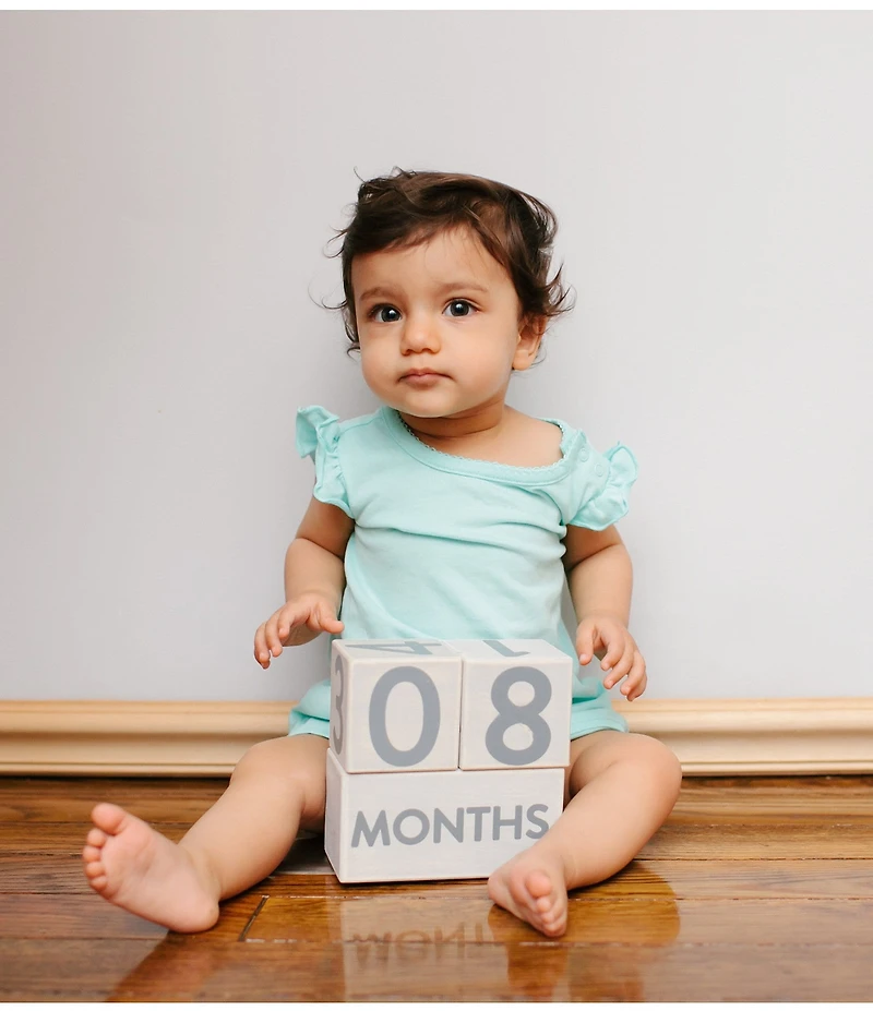 Pearhead Milestone Wooden Age Blocks