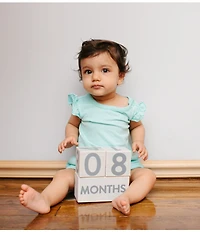 Pearhead Milestone Wooden Age Blocks