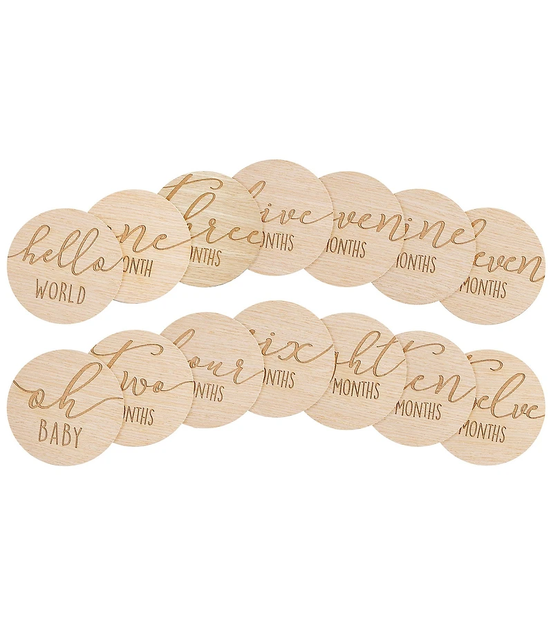 Pearhead Wooden Baby Monthly Milestone Props