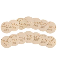 Pearhead Wooden Baby Monthly Milestone Props