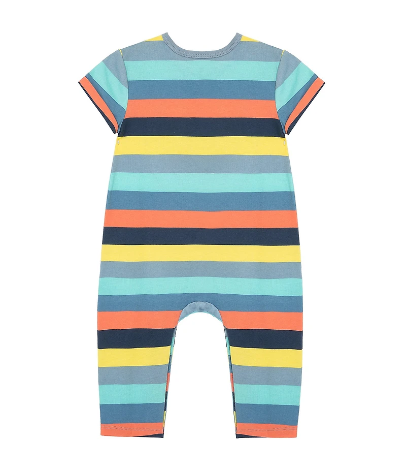 Peek Baby Boys/Girls Multi Stripe Peace Coverall