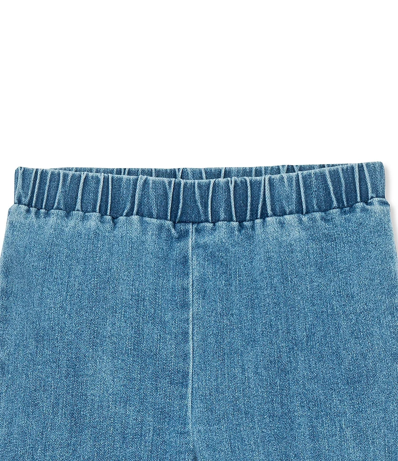 Peek Little/Big Girls 2T-10 Fringe-Accented Flare-Leg Denim Pants