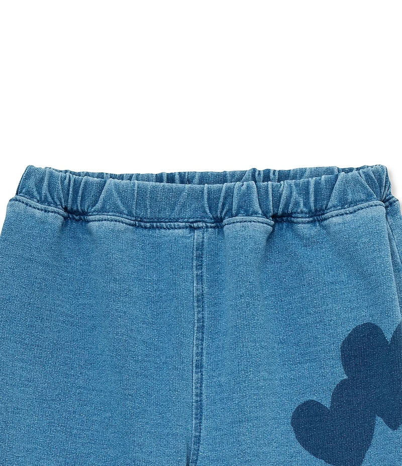 Peek Little/Big Girls 2T-10 Long Sleeve Love Top & Heart-Screen Print Barrel Jeans Set