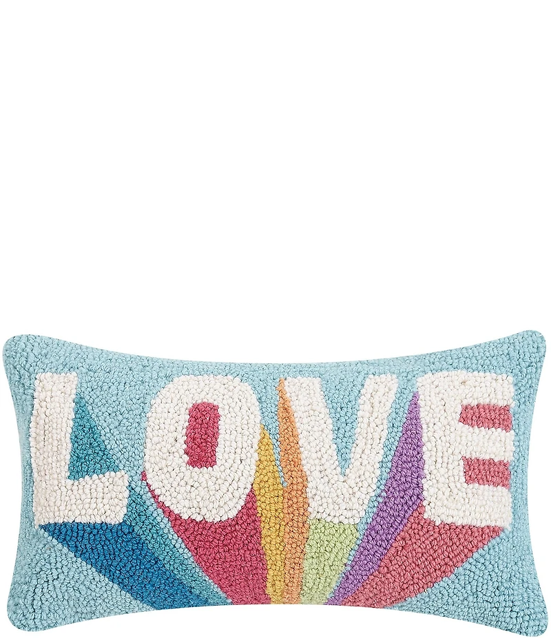 Peking Handicraft 3D Love Hooked Wool Pillow