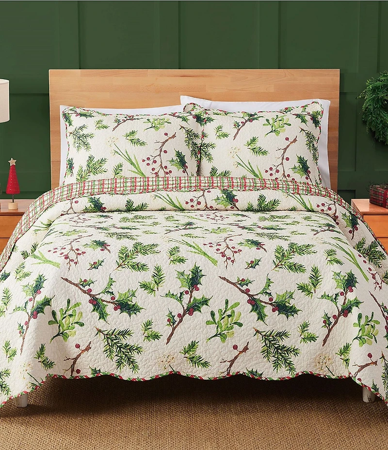 Peking Handicraft Balsam & Berries Reversible Quilt Mini Set