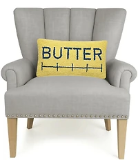 Peking Handicraft Butter Wool Hook Pillow