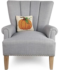 Peking Handicraft Harvest Collection Pumpkin Hook Square Pillow