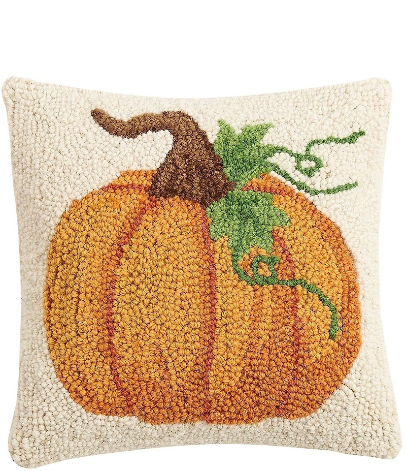 Peking Handicraft Harvest Collection Pumpkin Hook Square Pillow