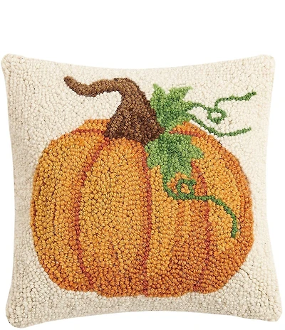 Peking Handicraft Harvest Collection Pumpkin Hook Square Pillow