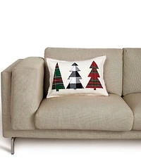 Peking Handicraft Holiday Collection Christmas Tree Applique Pillow
