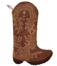 Peking Handicraft Cowboy Boot Hooked Wool Holiday Stocking