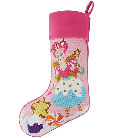 Peking Handicraft Sugar Plum Embroidered Needlepoint Stocking