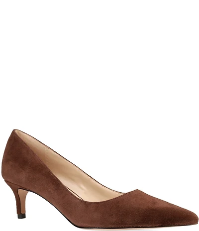 Pelle Moda Aeri Suede Mid Heel Pumps