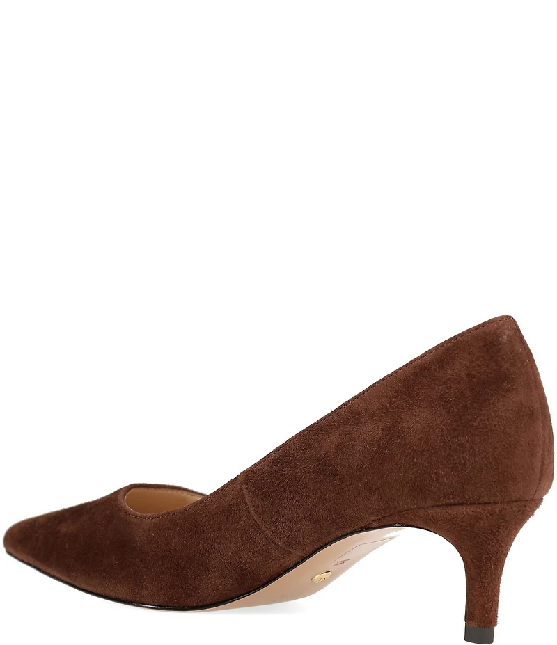 Pelle Moda Aeri Suede Mid Heel Pumps