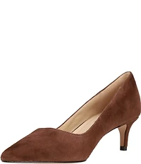 Pelle Moda Aeri Suede Mid Heel Pumps