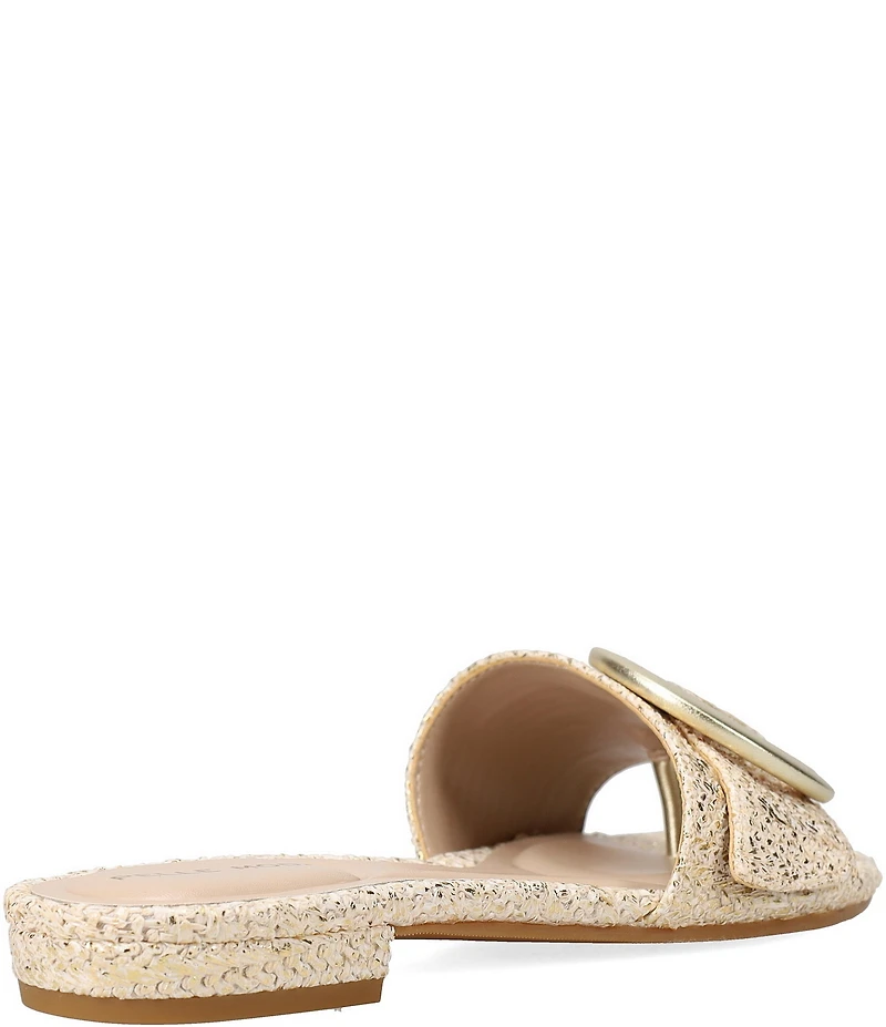 Pelle Moda Bianka Metallic Raffia Sandals