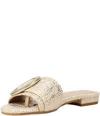 Pelle Moda Bianka Metallic Raffia Sandals