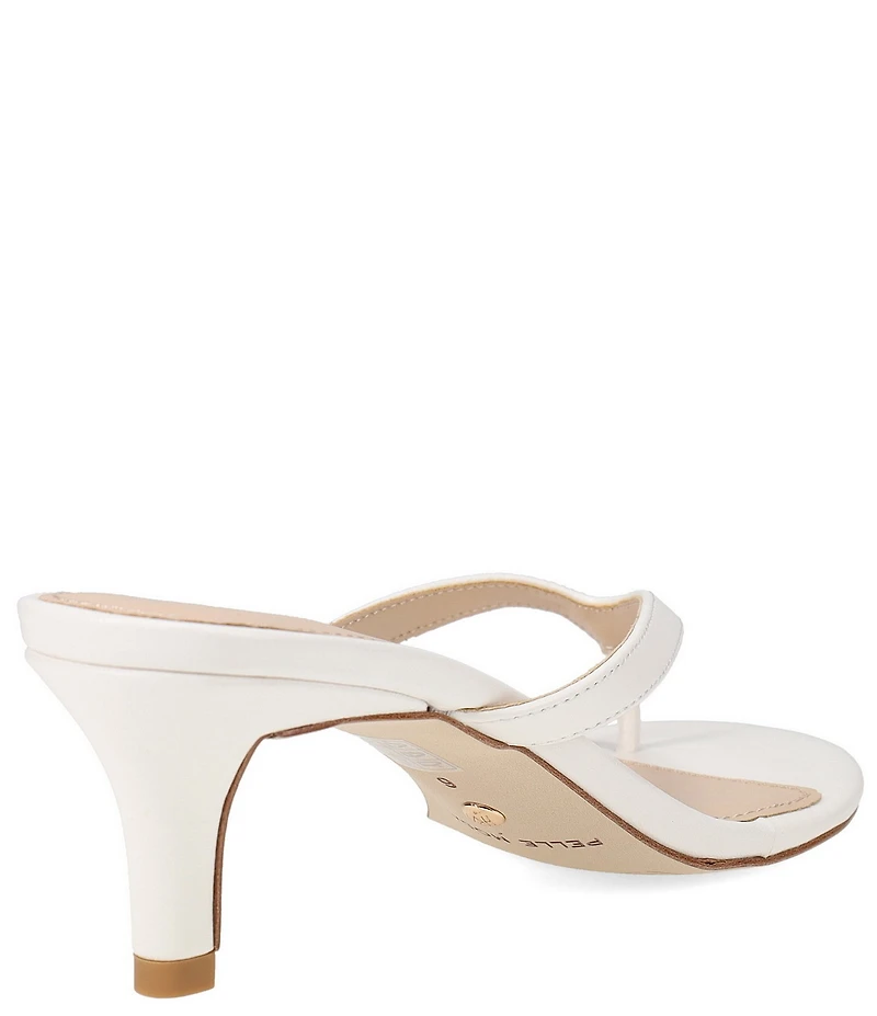 Pelle Moda Effi 4 Suede Thong Kitten Heel Sandals