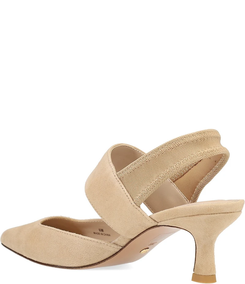 Pelle Moda Kiam Suede Slingback Dress Pumps
