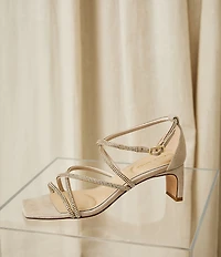 Pelle Moda Teena Kid Suede Strappy Dress Sandals