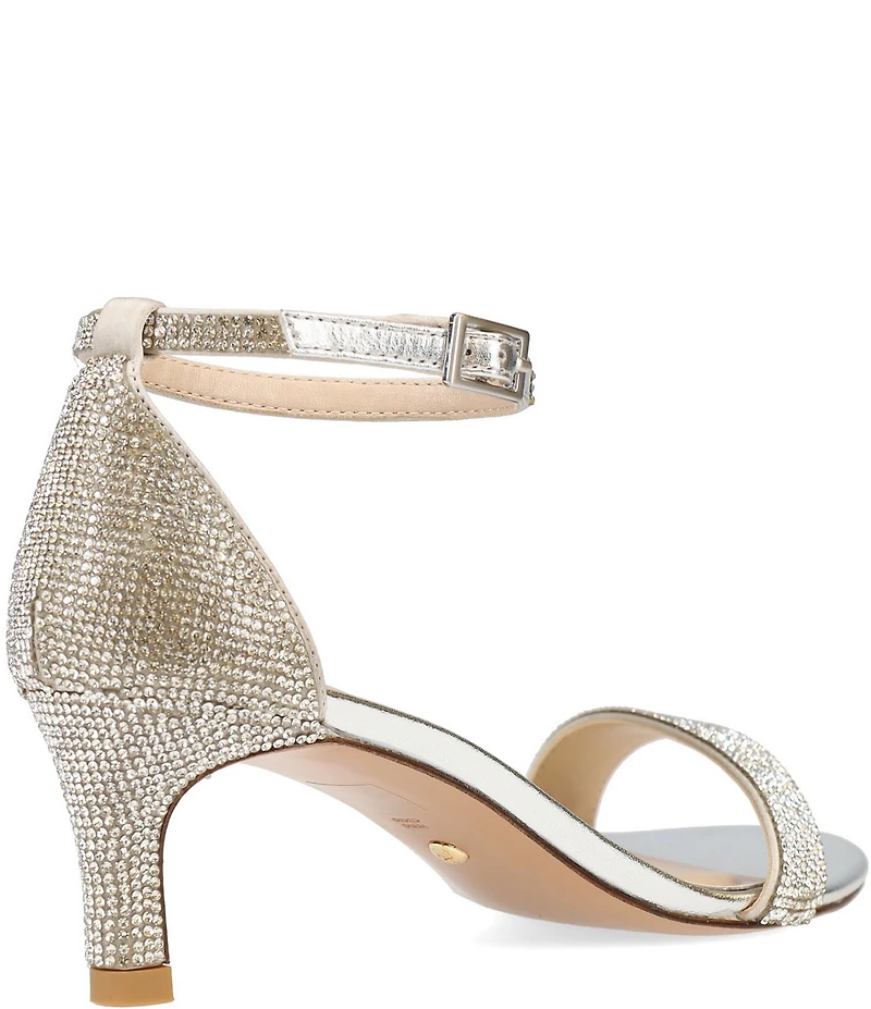 Pelle Moda Uciel Metallic Leather Ankle Strap Dress Sandals