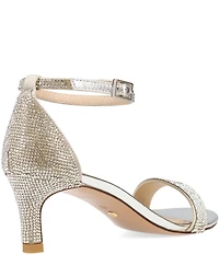 Pelle Moda Uciel Metallic Leather Ankle Strap Dress Sandals