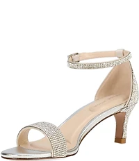 Pelle Moda Uciel Metallic Leather Ankle Strap Dress Sandals