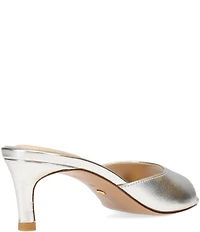 Pelle Moda Unia Metallic Leather Dress Slide Sandals