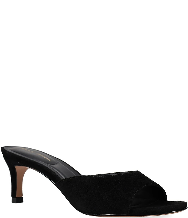 Pelle Moda Unia Suede Dress Slide Sandals