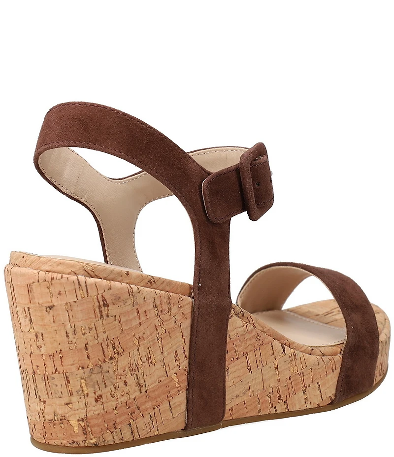Pelle Moda Wiltz Suede Cork Wedge Sandals