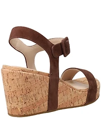 Pelle Moda Wiltz Suede Cork Wedge Sandals