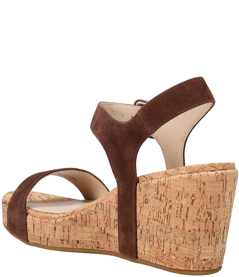 Pelle Moda Wiltz Suede Cork Wedge Sandals