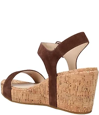 Pelle Moda Wiltz Suede Cork Wedge Sandals