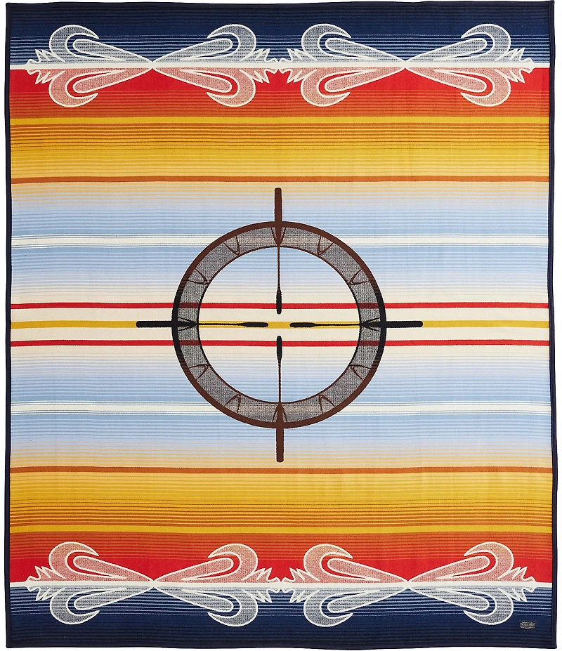 Pendleton American Indian College Fund Drum Keepers Throw Blanket