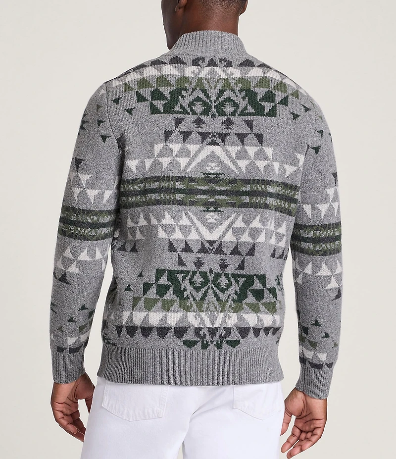 Pendleton Autumn Birch Lambswool Quarter-Zip Pullover