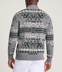 Pendleton Autumn Birch Lambswool Quarter-Zip Pullover