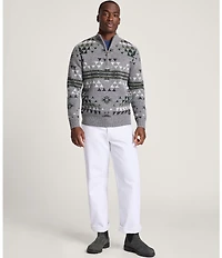 Pendleton Autumn Birch Lambswool Quarter-Zip Pullover