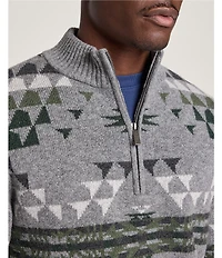 Pendleton Autumn Birch Lambswool Quarter-Zip Pullover