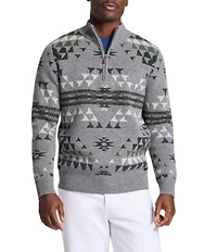 Pendleton Autumn Birch Lambswool Quarter-Zip Pullover