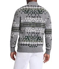Pendleton Autumn Birch Lambswool Quarter-Zip Pullover
