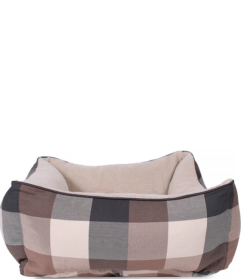 Pendleton Block Plaid Classic Kuddler Dog Bed with Removeable Cover