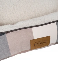 Pendleton Block Plaid Classic Kuddler Dog Bed with Removeable Cover