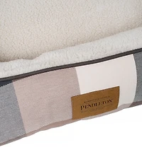 Pendleton Block Plaid Classic Kuddler Dog Bed with Removeable Cover
