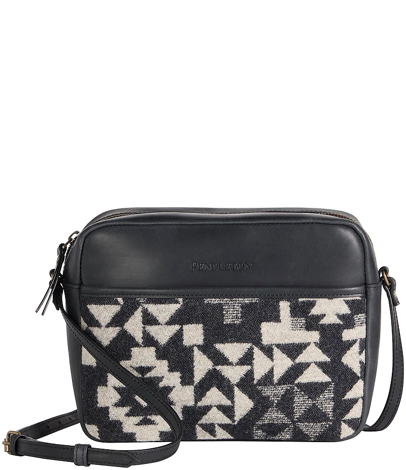 Pendleton Blue Ridge Black Midi Crossbody Bag